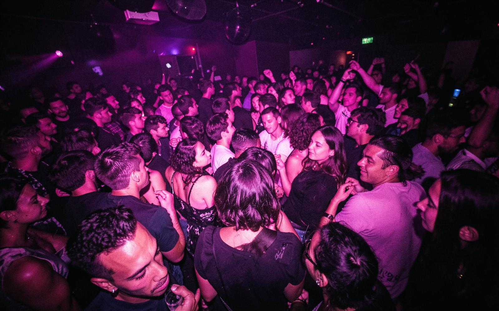 A packed late-night Totes Event floor